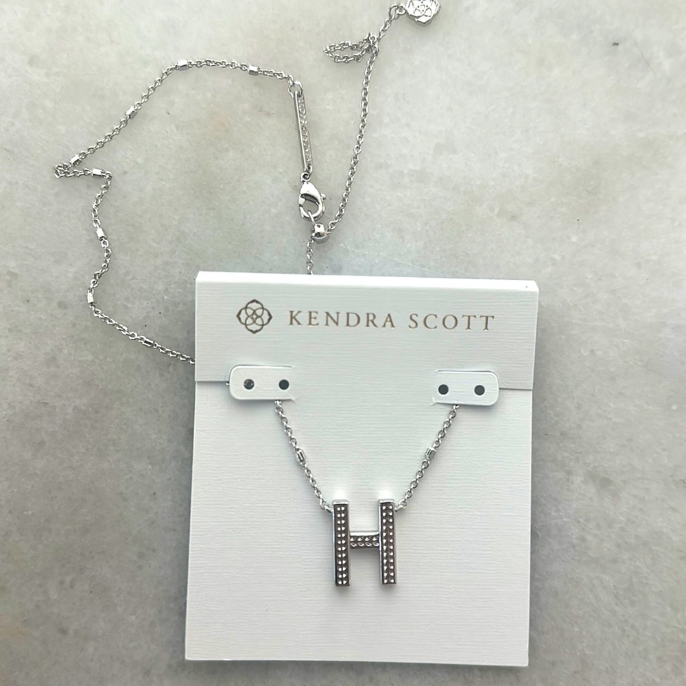 Kendra Scott H letter Necklace